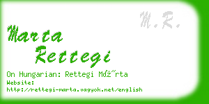 marta rettegi business card